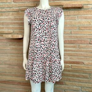 Leopard Print Shift Dress